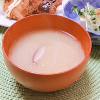 キャベツの芯＊もやし＊生椎茸の味噌汁